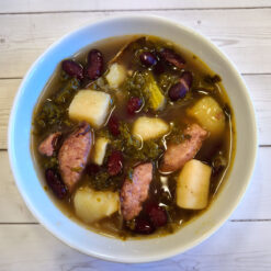 Kale Soup w/ Smoked Sausage