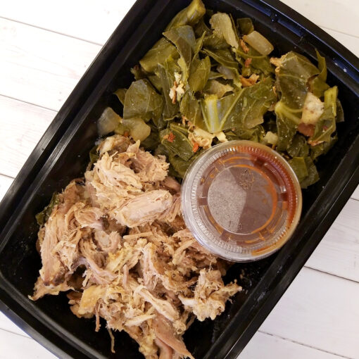 Pulled Pork BBQ w/ Roasted Sweet Potatoes - Image 2