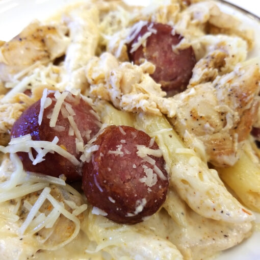 Cajun Cream Penne w/ Chicken & Smoked Sausage