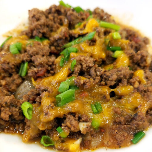 Beef Chili w/ Cheese - No Beans About It