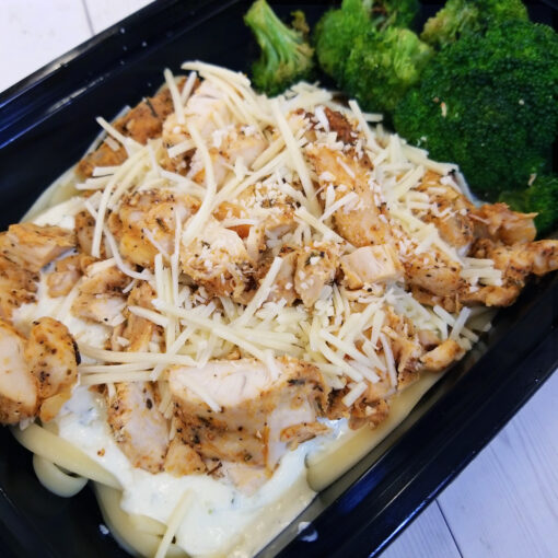 Chicken Pasta Alfredo w/ Broccoli - Image 2