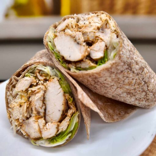 Grilled Chicken Wrap w/ Parmesan Cheese