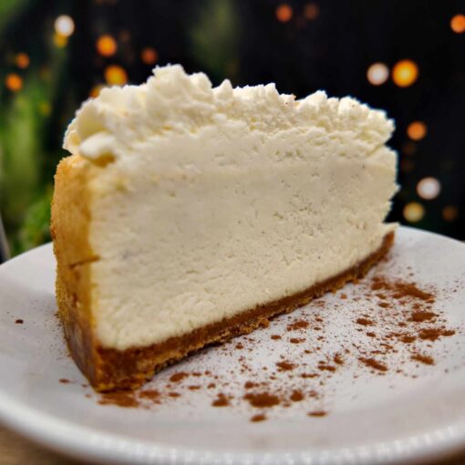 Eggnog Cheesecake - Slice