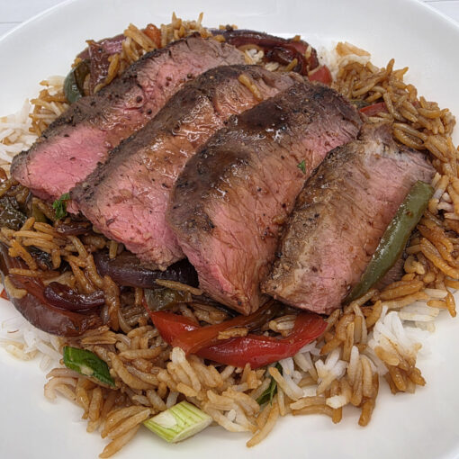 Pepper Steak & Basmati Rice