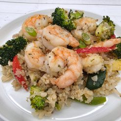 Garlic Shrimp Celeb Cauli Rice
