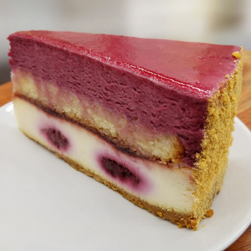 Double Decker Blackberry Cake - Slice