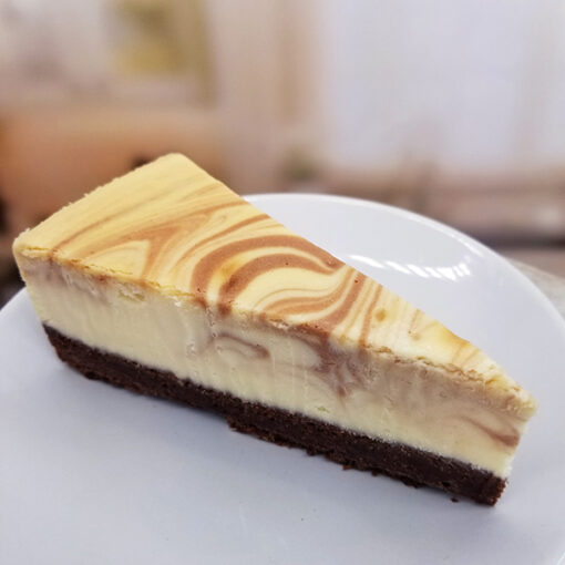 Chocolate Marble Brownie Cheesecake -Slice