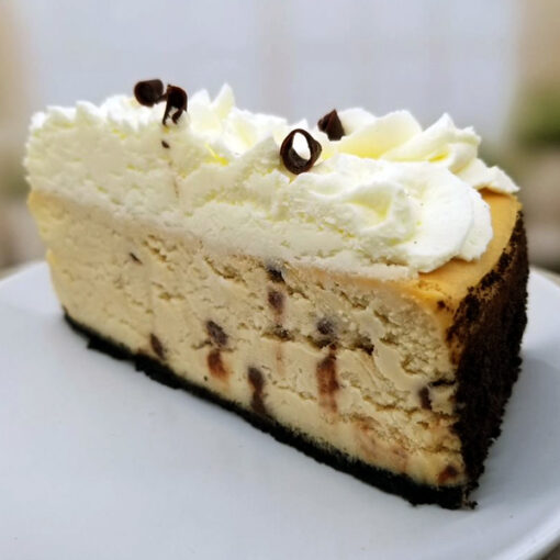 Mocha Chocolate Chip Cheesecake - Slice