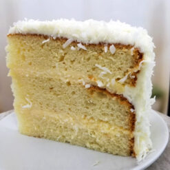 Coconut Cream Cake - Slice