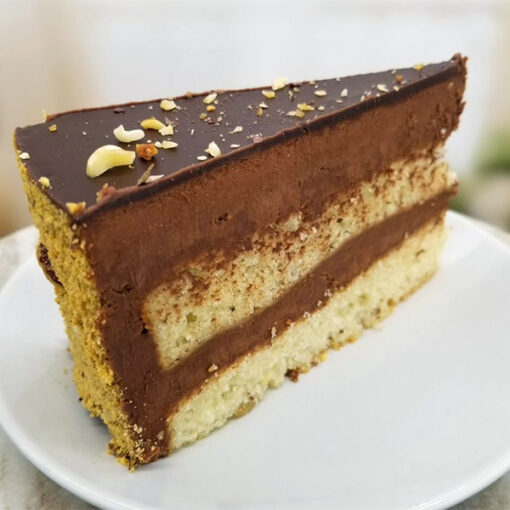Hazelnut Chocolate Cake - Slice