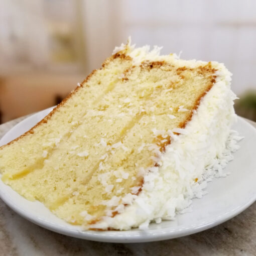 Coconut Pineapple Cake - Slice
