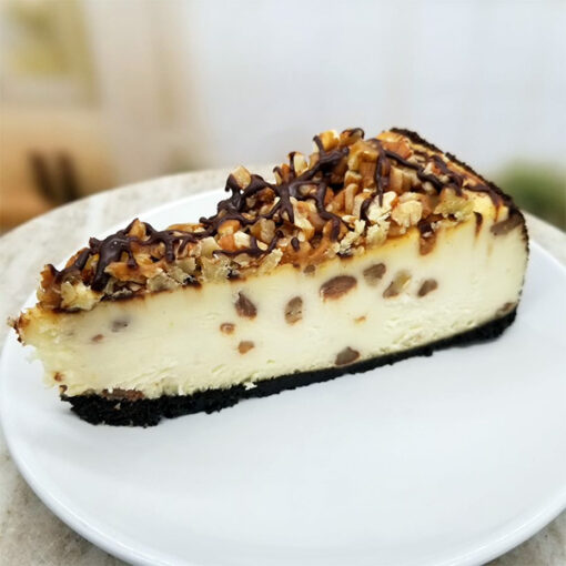 Turtle Cheesecake Slice